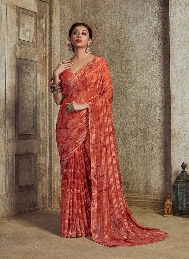 Prisma By Ynf Georgette Printed Sarees Catalog
